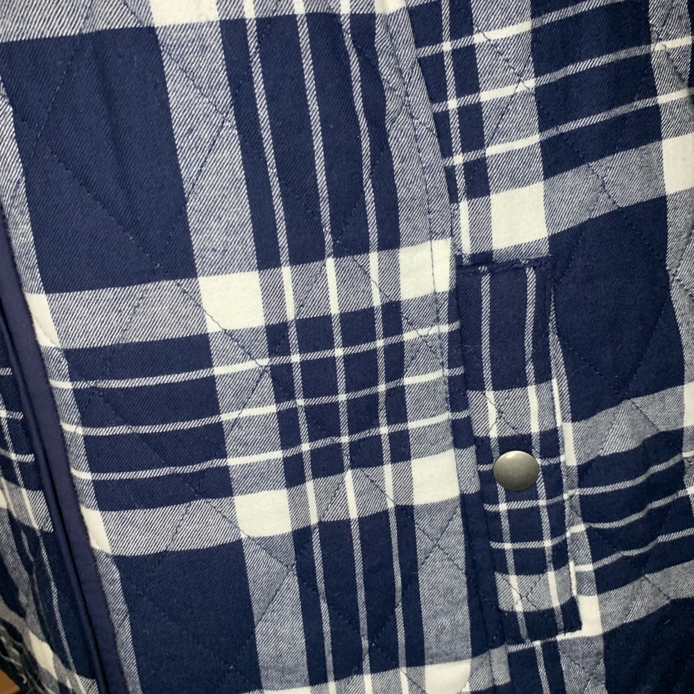 Vest Blue plaid-Size Large -Croft & Barrow Women's Vest - - Picture 7 of 10